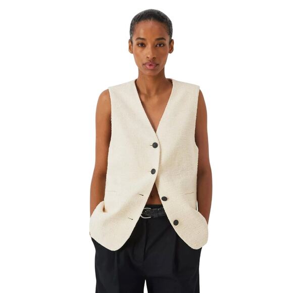 Rag & Bone Charlotte Tweed Vest | Italian Fabric | Size S | New with Tags $398 - Picture 1 of 11